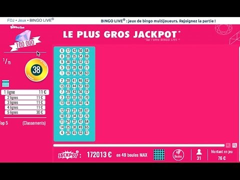 ❖ BINGO LIVE ♥ sur FDJ .fr 🎉 ⇝ Un Jackpot à plus de 172 000 € 😍 On essaye!!!