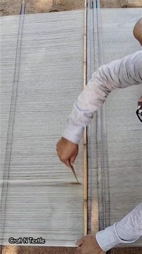 Silk Yarn Beaming and Sizing Process।#silk #tassarsilk #textile #sizing #handloom #craftsmanship