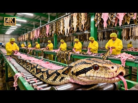 AI Factory Exposed 🔥 | Inside the Python Skin Leather & Meat Processing Industry
