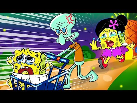 No, Baby SPONGEBOB! I'm Sorry Son - Please Come Back Home | Sad Story But Happy Ending Animation