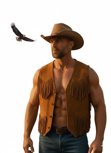 Western Suede Vest for Men | Handmade Cowboy Vests With Fringe - Etsy Australia