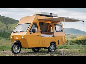 Ultra-Compact Off-Road Mini Camper | Lightweight Adventure Travel Micro RV with Awning”