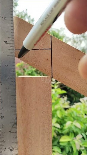 A simple way to make notches in wood joints #sorts