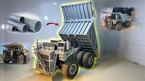 🚚【PVC造遥控卡车】零金属全塑料改装！迷你RC模型极速实录⚡