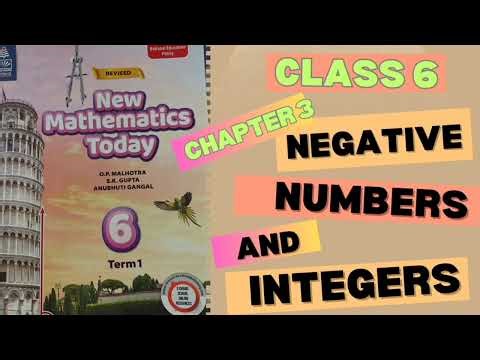 New Mathematics Today / Class 6 / Negative Numbers and Integers / Solution