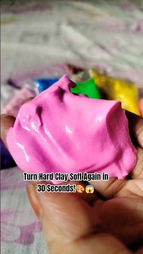 Don't Throw Away Dry Clay! 🛑 Fix It Instantly! #shorts #clay #viralshorts #diy