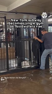 13K views · 108 reactions | Subway riders in Brooklyn dealt with more than delays after flash flooding sent water pouring into the 7th Avenue station. Some commuters had to climb onto grates just to get out. More heavy rain and flooding is possible this week. Make sure you're staying up to date with the latest: https://www.weatherbug.com/news | WeatherBug | Facebook