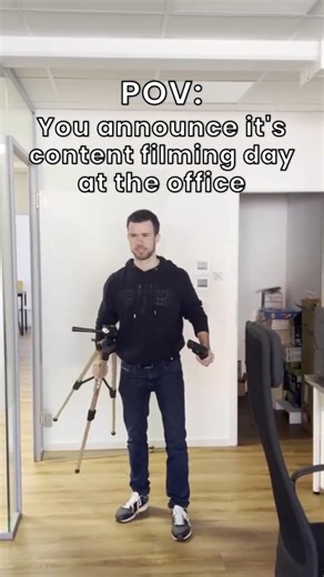 The office EVERY TIME you announce a content day… #shorts #officelife