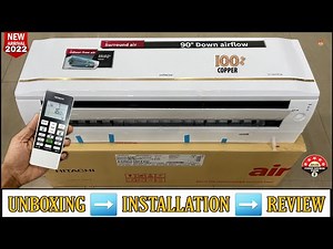 HITACHI RSRG518FFEO 2022 || 1.5 Ton 5Star Expendable Inverter Split Ac Unboxing And Review || Demo