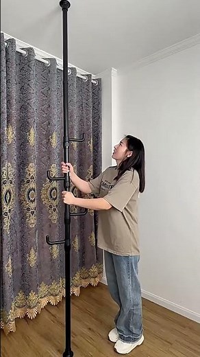 突っ張りポールハンガー 突っ張り棒 収納 強力 頑丈 スリム おしゃれ 縦 3m以上 天井 伸縮 白 棚 新生活