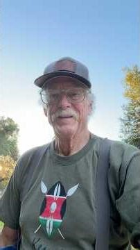 Short evening hike - mountain lion in the area so we didn’t go far. #barefootgrandpa #roxy #dogwalk