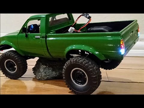 how to install lights on rc truck, wpl c24-1