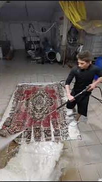 From 18kg to 9kg! Saving a hopeless carpet! #CarpetCleaning #RugCleaning #CleaningAsmr