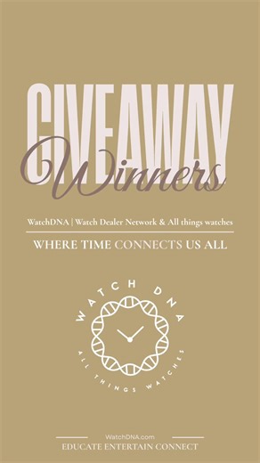 🎁 GIVEAWAY WINNERS ANNOUNCEMENT 🎄✨ What a way to kick off the holiday season! Over the past week, our community came together in a big way, and we couldn’t be more grateful. THANK YOU to everyone who participated, shared, commented, and helped us continue building this amazing global community of watch lovers. 🫶⌚ We’re thrilled to announce that we have ✨ 19 LUCKY WINNERS ✨ who will be receiving some truly special prizes! 🎬 Make sure to watch the video all the way to the end to see if YOU’re 