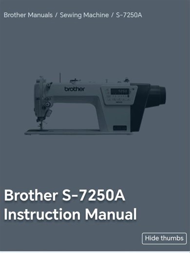 brother 7250a manual #brother 7250a singer sewing machine manual pages