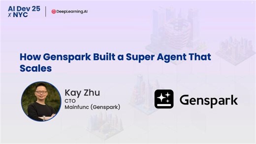 Genspark s AI Autonomy Approach at AI Dev 25 x NYC | DeepLearning.AI posted on the topic | LinkedIn