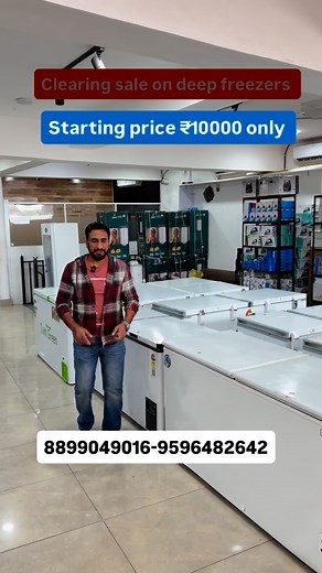 4.5K views · 1.4K reactions | Mega clearing sale on deep freezers starting price ₹10000 only at mega loot bemina near kfc building 9596482642-9906123331#srinagar #trendingreels #sale #kashmir #shop #forsale #forsale #reel #mega #mega #viral | Firdous Ahmad Ganai | Facebook