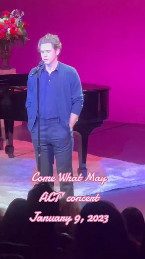 Aaron Tveit Stunning Performance of 'Come What May' at ACT's Broadway Unplugged 2023