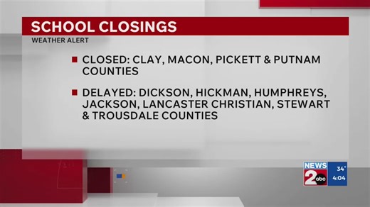 School closings, delays for Fri. Dec. 5, 2025