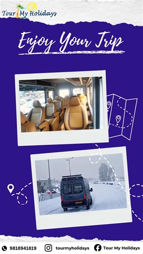 Affordable & Comfortable Vehicle Rentals – Only with Tour My Holidays! Looking for a hassle-free way to travel with your group? Choose from our premium fleet of Tempo Travellers ( 16, 17, 21 & 25 seaters) — perfect for family trips, corporate outings, weddings, airport transfers, and weekend getaways! ✅ Airport Pickups & Drops ✅ Affordable Pricing ✅ 24/7 Customer Support ✅ Well-Maintained Vehicles Whether you’re planning a short trip or a long journey, Tour My Holidays ensures a smooth and enjoy