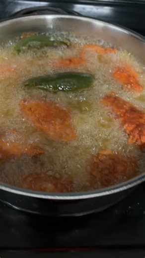 #friedchicken #snow # | fried chicken with jalapeno