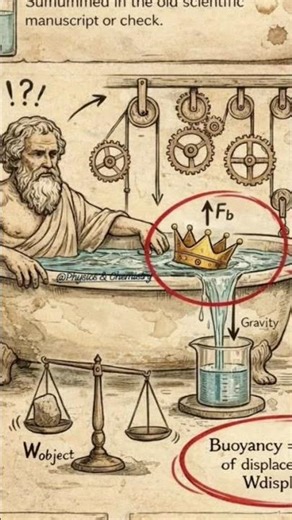 Archimedes Principle in Seconds #physics #edits