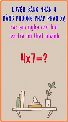 Bảng cửu chương 4 | bảng nhân 4 | bảng cửu chương #shorts