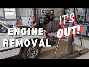 Mazda B2200 Engine Removal – Final Steps – Motor Out