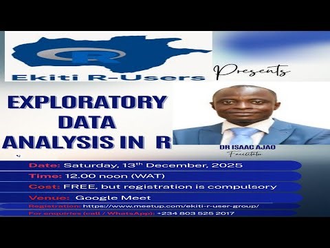 Exploratory Data Analysis In R Ekiti R-Users Group