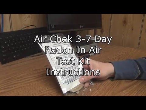 Air Chek 3-7 Day Radon in Air Test Kit Instructions
