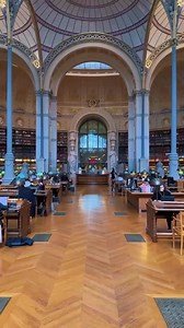 One Thousand Libraries 📖 on Instagram: "Bibliothèque Nationale de France (BnF) was once home to the royal collections of French kings, making it one of the oldest libraries in the world. Architect Henri Labrouste’s iconic reading room, completed in 1868, is celebrated for its pioneering use of cast iron in architecture, combining both strength and beauty. This reading room remains one of the most photographed and admired spaces in library design. 📍 5 Rue Vivienne, 75002 Paris, France Opening H