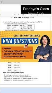 Sample Board Practical paper 083 | Class 12 Computer Science