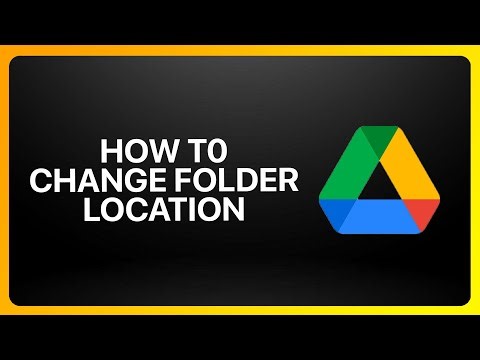 How To Change Google Drive Folder Location On PC 2025! Tutorial