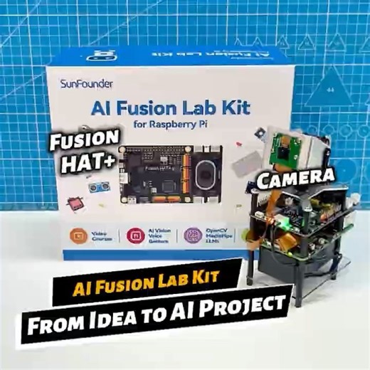 Build Your First Raspberry Pi AI Project! | AI Fusion Lab Kit#raspberrypi #aiproject #computervision