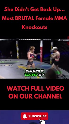 She Didn’t Get Back Up… Most BRUTAL Female MMA Knockouts