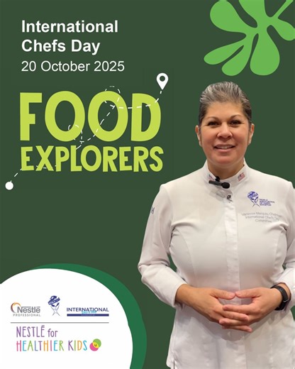 International Chefs Day is right around the corner...are you ready? 🎉 On October 20th, join us in celebrating our profession and sharing the joys of cooking and healthy eating with the next generation. Download the toolkit online to discover how you can get involved and bring International Chefs Day to your local community. Learn more at https://worldchefs.org/internationalchefsday/ #FoodExplorers #InternationalChefsDay #NestleProfessional #ThisIsWorldchefs | Worldchefs - World Association of C