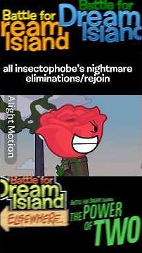 all insectophobe’s nightmare eliminations! bfdi #bfdia #bfdie #tpot #viral