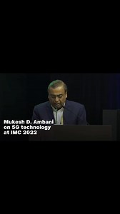 16 reactions | Mukesh D. Ambani speaks about 5G technology at India Mobile Congress 2022. Watch Indian Mobile Congress 2022, LIVE on #JioTV: bit.ly/_JioTV | JioTV | Facebook