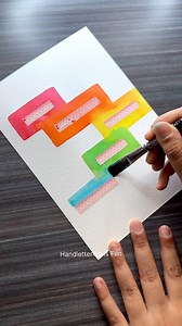 Rainbow lettering artwork! #reelsfb #calligraphy #lettering #handlettering #art #artwork | handlettering.is.fun