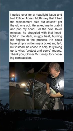 The Officer Who Chose to Help, Not Just Write a Ticket