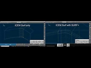 ICEM Surf Tutorial: SURF+ Hotkeys gives 30% productivity benefit!