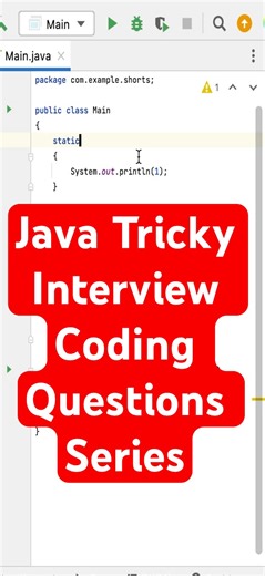 Java Tricky Interview Coding Program 11 #javaprogramming