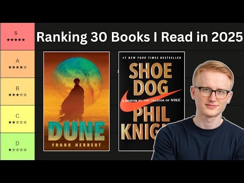Tier Ranking every book I read in 2025