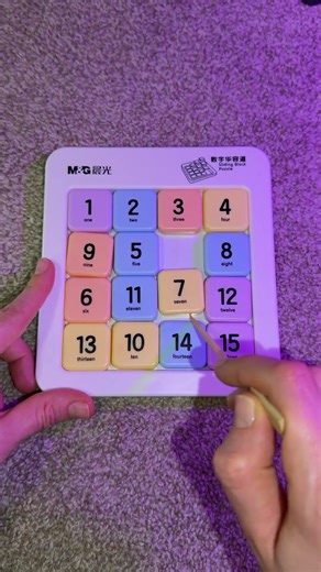 🐾 from 1 to 15 ➰ Sliding Block Puzzle ➰ #asmrsounds #satisfying #15puzzle #soundpuzzle