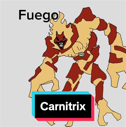 Carnitrix y Alien X en la animación de Ben 10