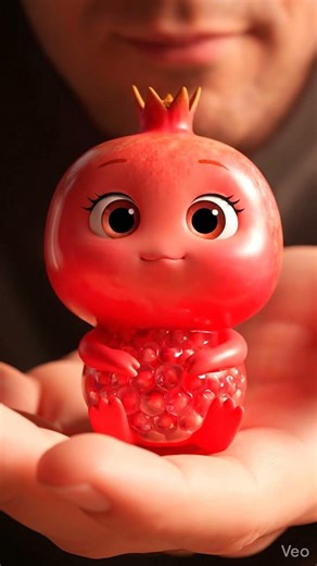 Tiny ruby bites, pure joy ❤️Baby pomegranate magic.