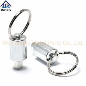 [Hot Item] 18-8 Steel Non-Lock out Type Stubby Hand Retractable Spring Loaded Pull Ring Indexing Plunger