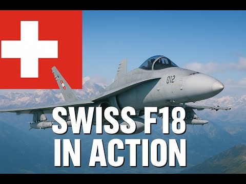 Swiss F18 in action