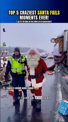 TOP 5 CRAZIEST SANTA FAILS MOMENTS EVER!!🤣🎅🏼 #usa #shorts