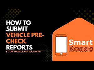 How to Submit Vehicle Pre-Check Reports in Smart Roads | Mobile App Tutorial